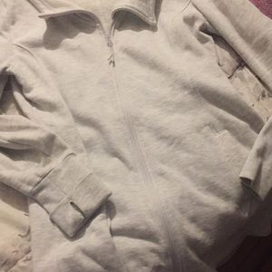 Long zip sweatshirt jacket